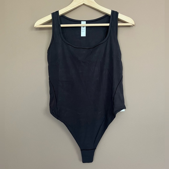 {Lululemon} Wundermost Ultra-Soft Nulu Square-Neck Sleeveless Bodysuit in Black - Picture 1 of 11